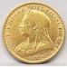 GREAT BRITAIN UK  1894 . HALF 1/2 SOVEREIGN . GOLD COIN
